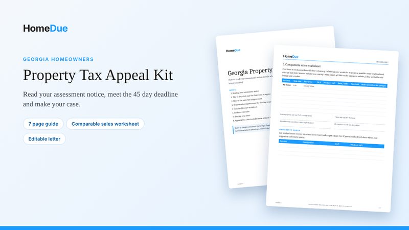 Georgia Property Tax Appeal Kit