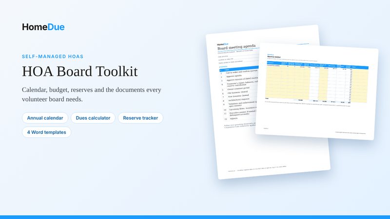 HOA Board Toolkit